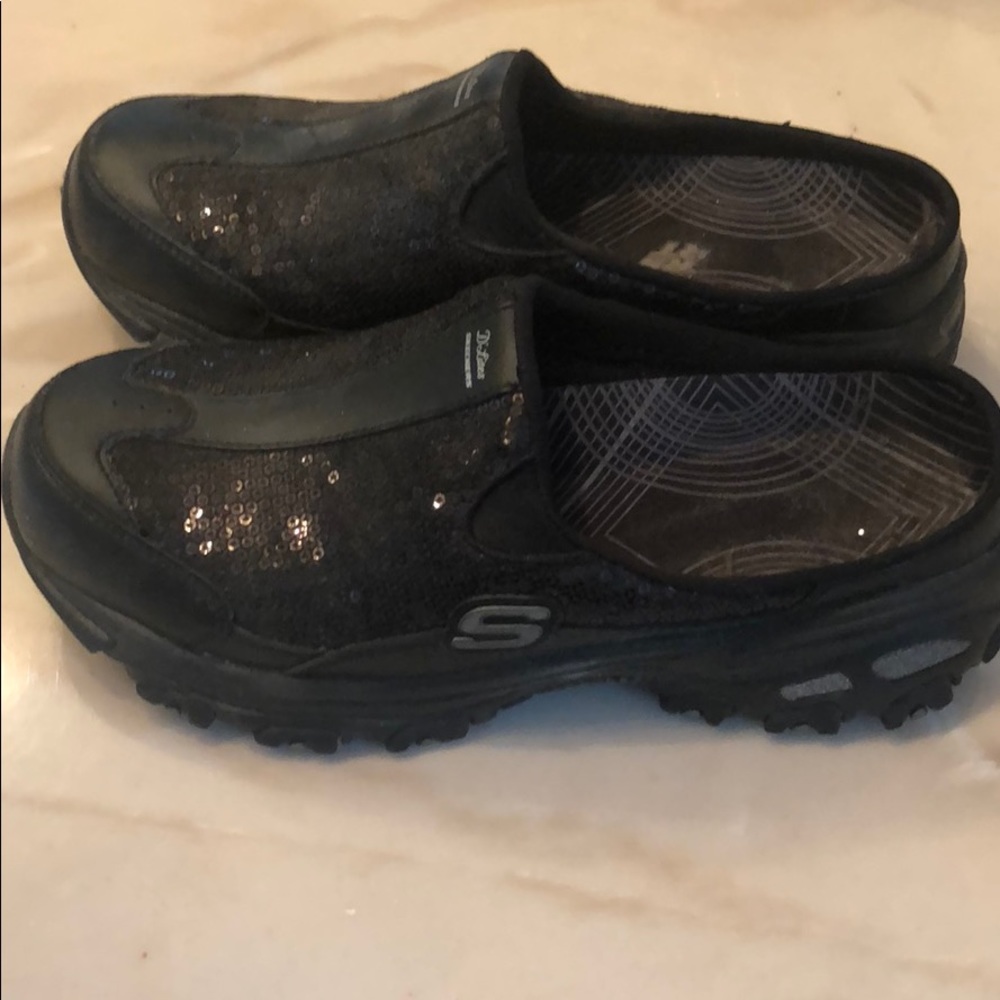 Skechers slip on sequin sneakers